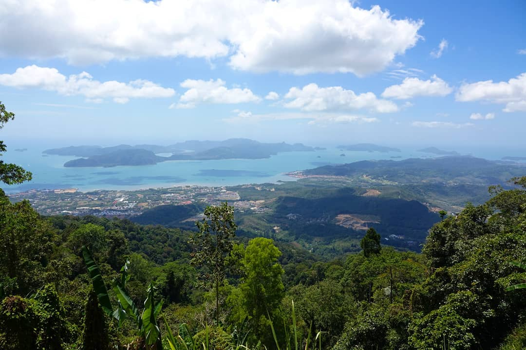 Hiking trails Malaysia - View from Mount Raya Langkawi peak