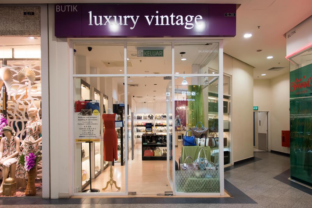 storefront of luxury vintage
