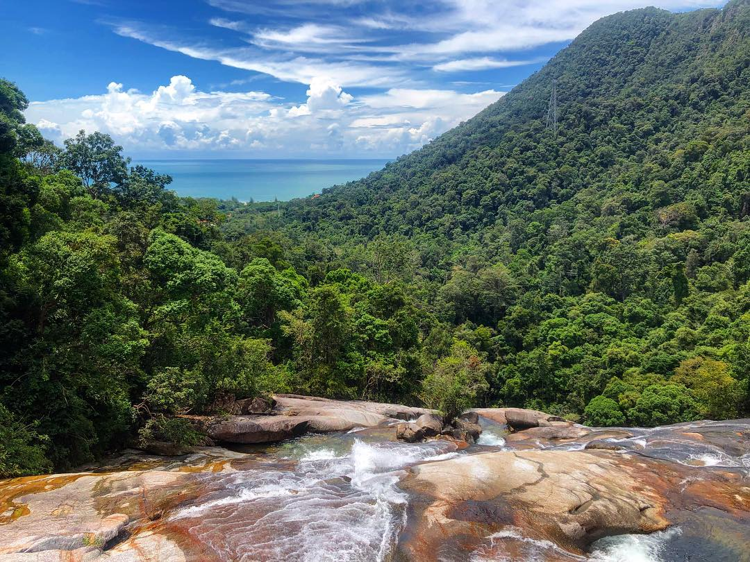 view seven wells waterfall kedah