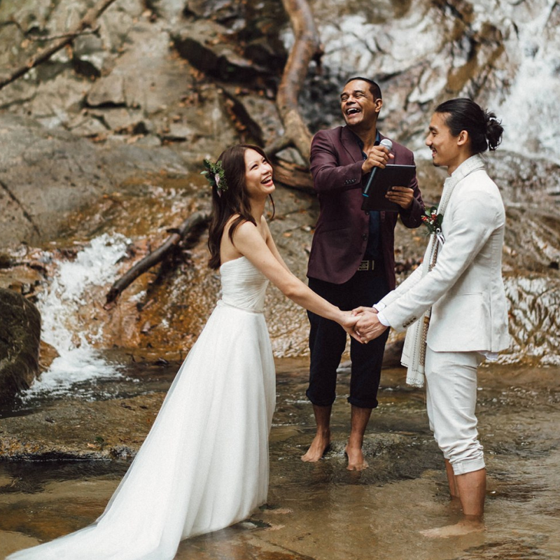 Outdoor photoshoot KL - waterfall