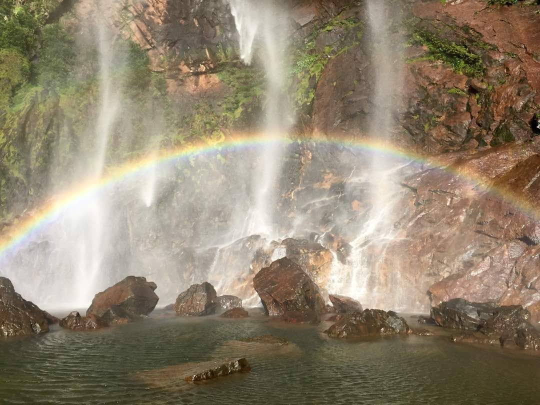 rainbow waterfall sungai lembing