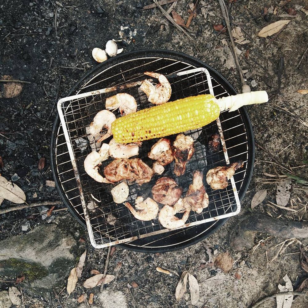 BBQ corn chamang waterfall