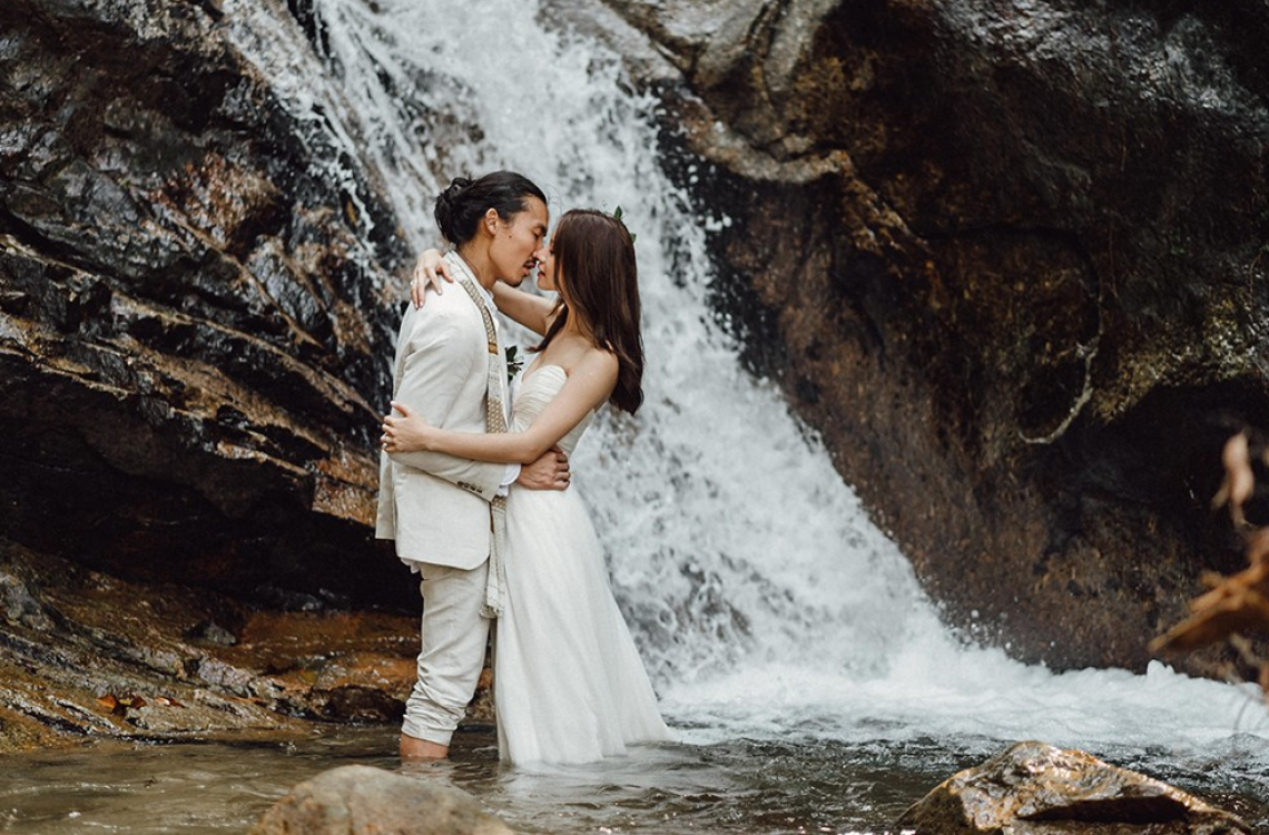 Outdoor photoshoot KL - waterfall