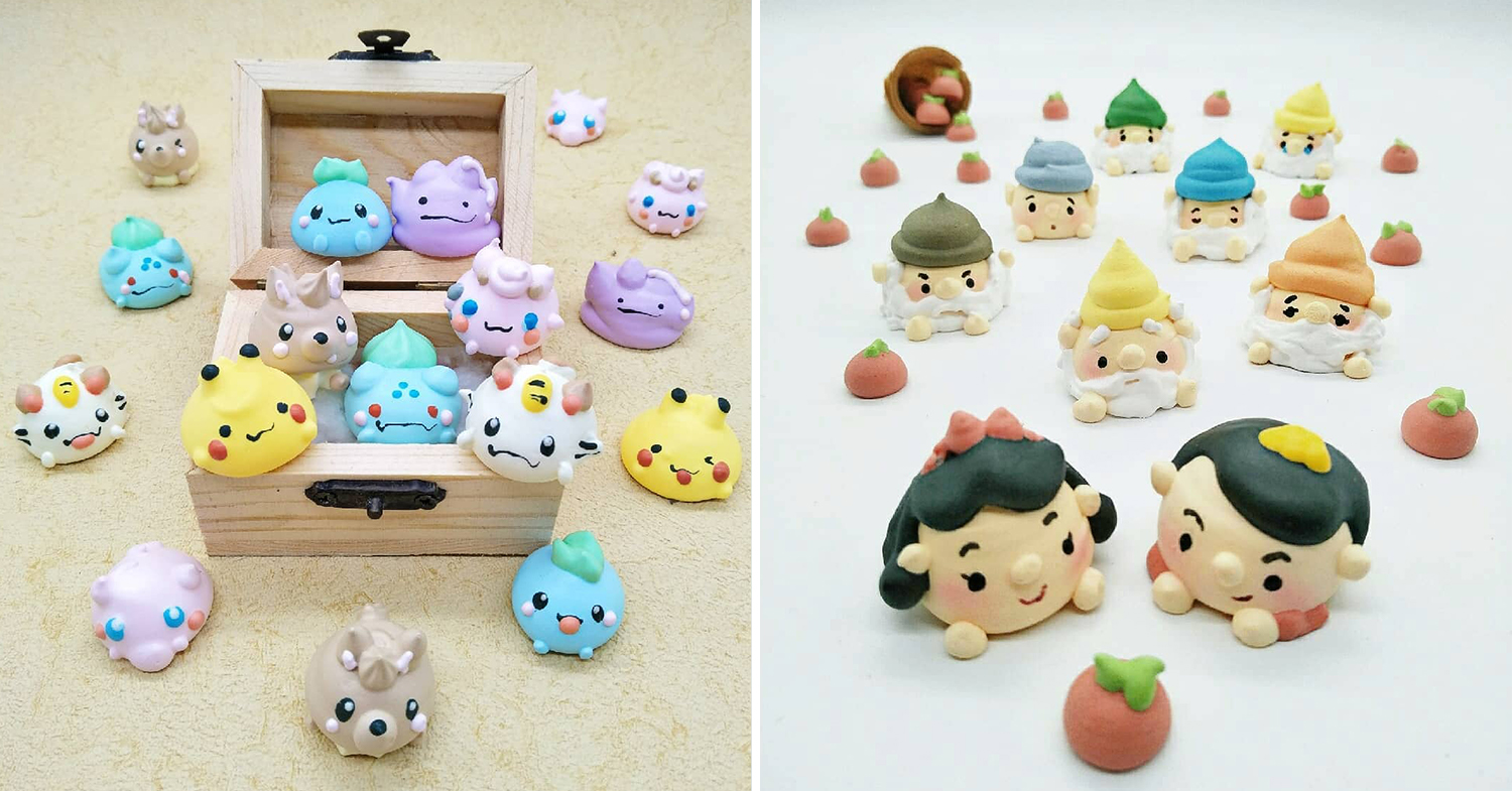 pokemon & snow white meringues