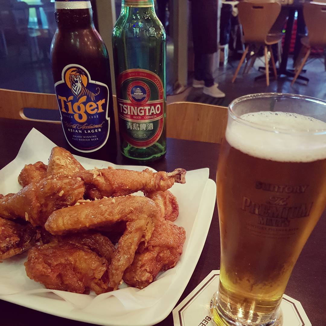 chicken and beer