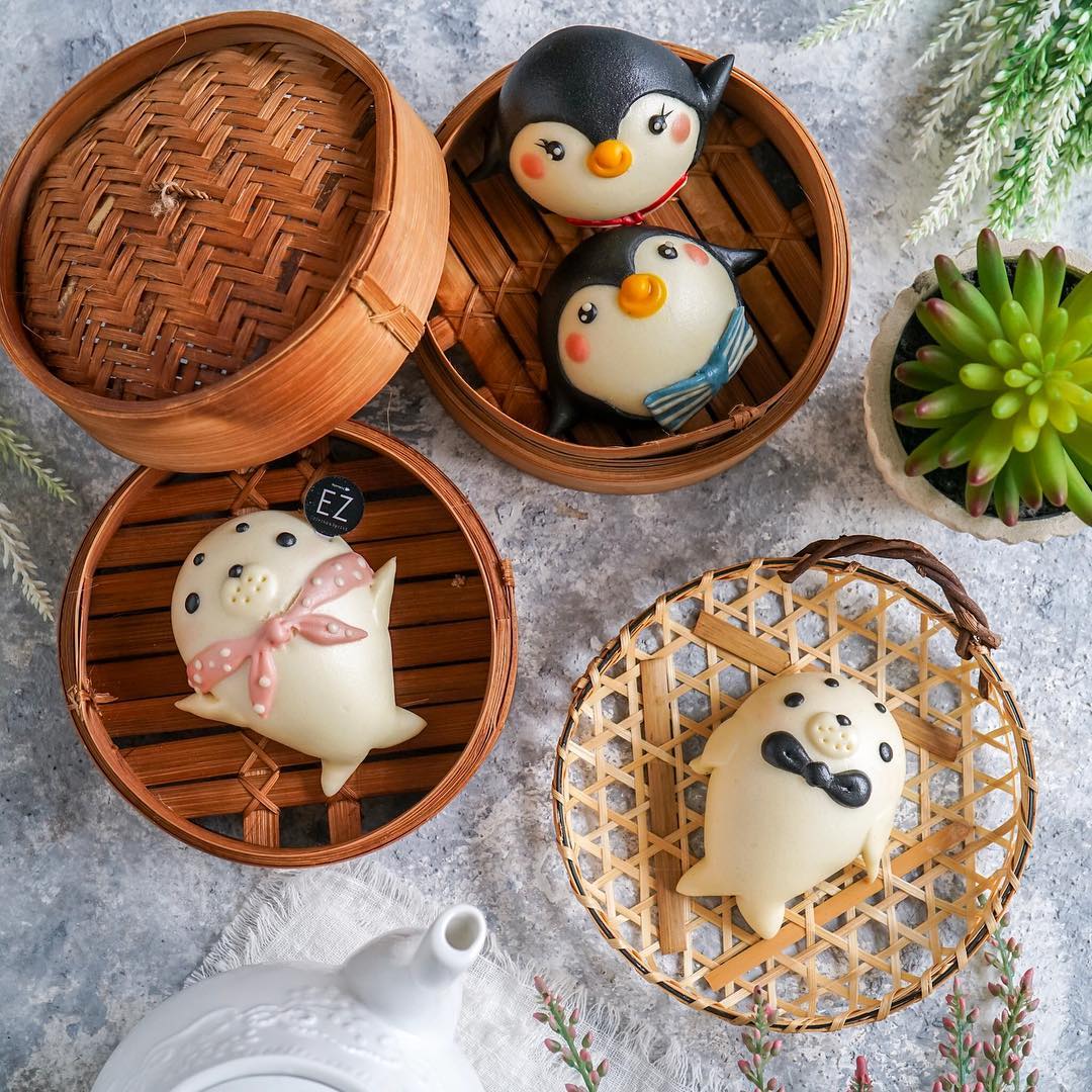 penguin and seal buns