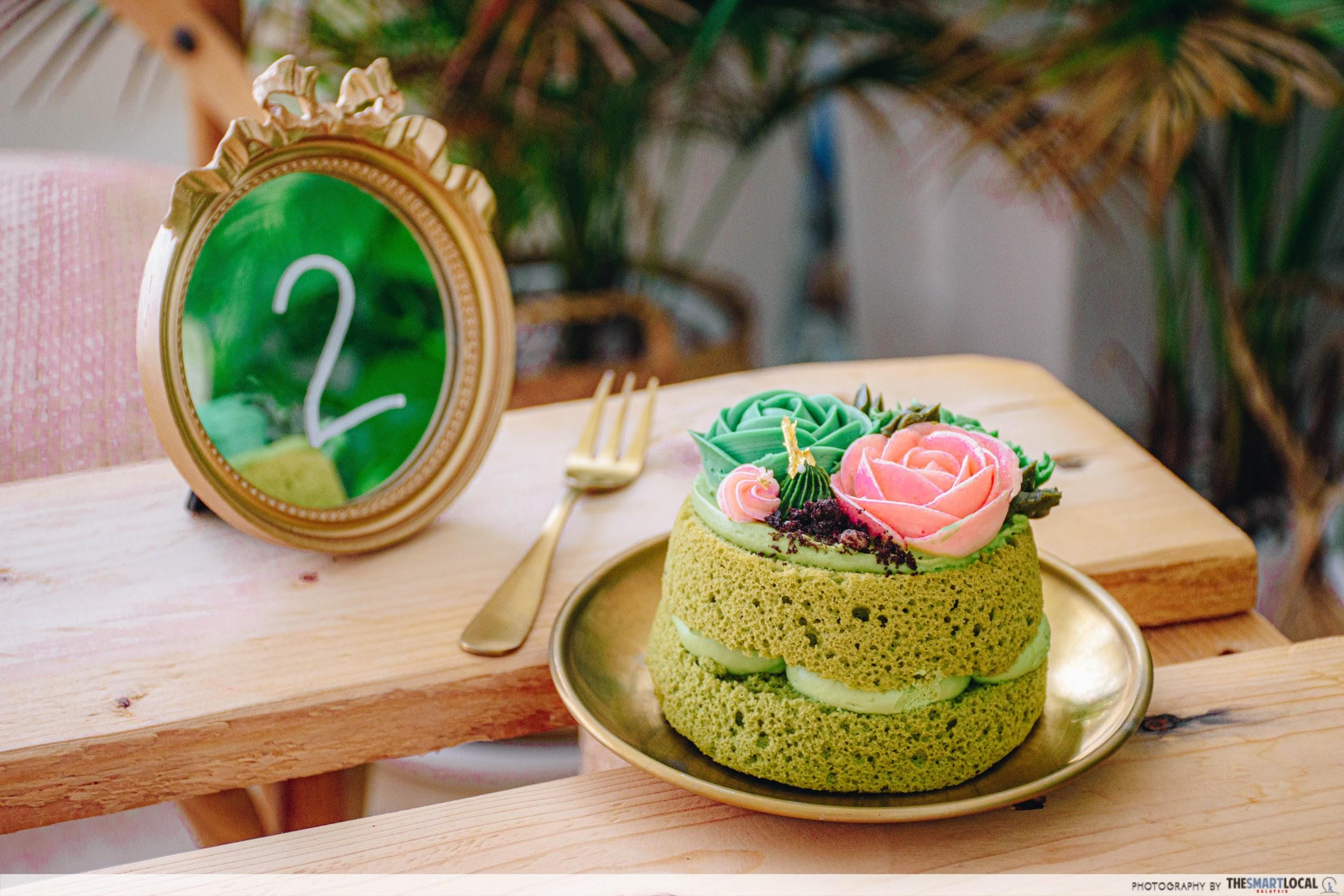 matcha chiffon cake