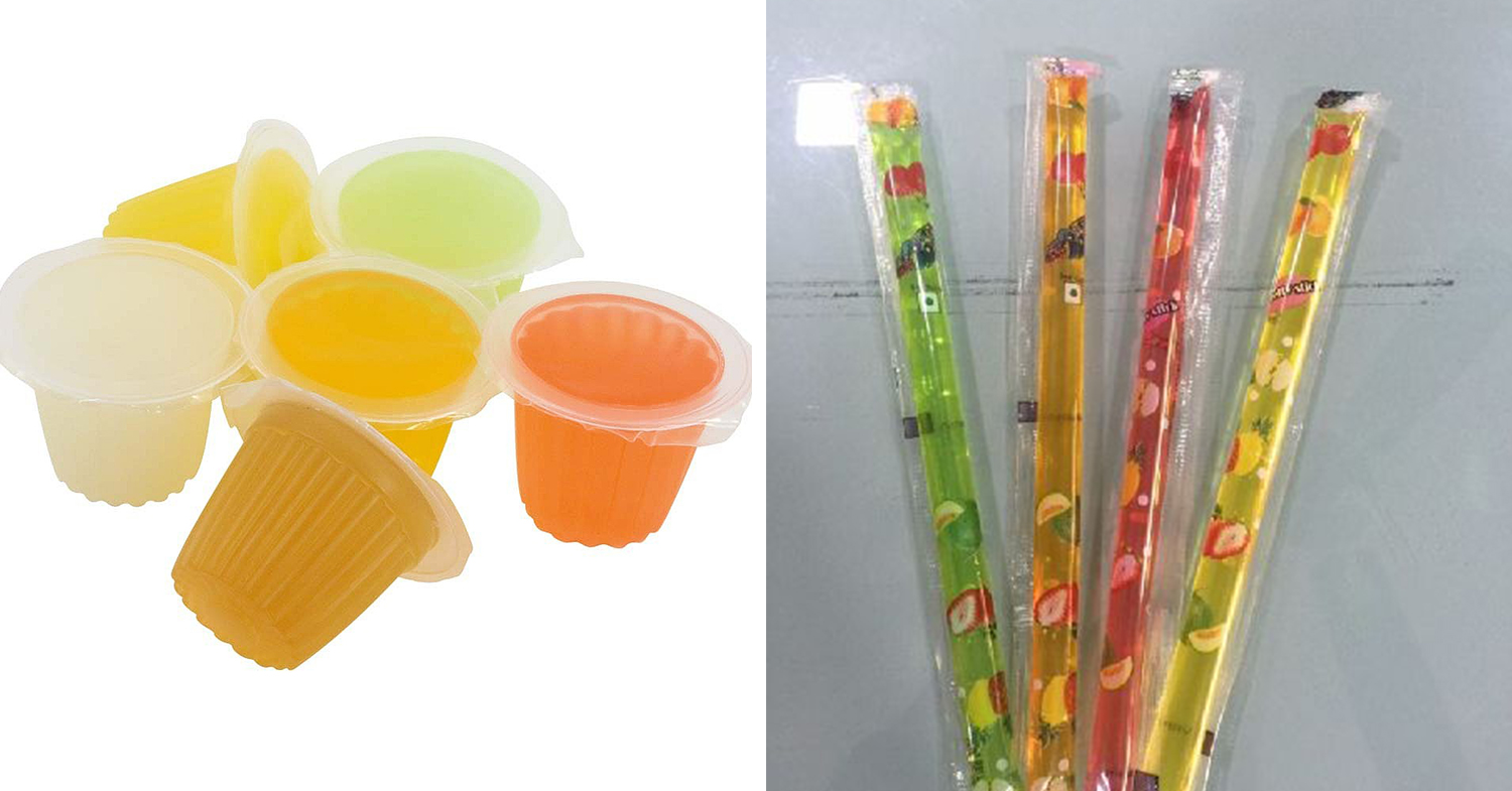 jelly cups and sticks