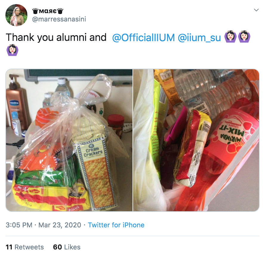 Students given food