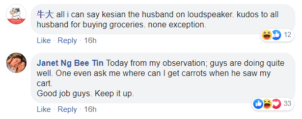 comments on grocery shopping