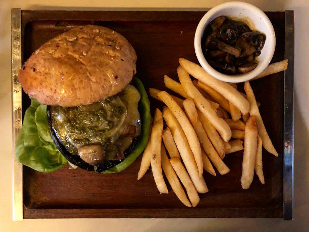 Portobello Mozza Stack Vegetarian burger