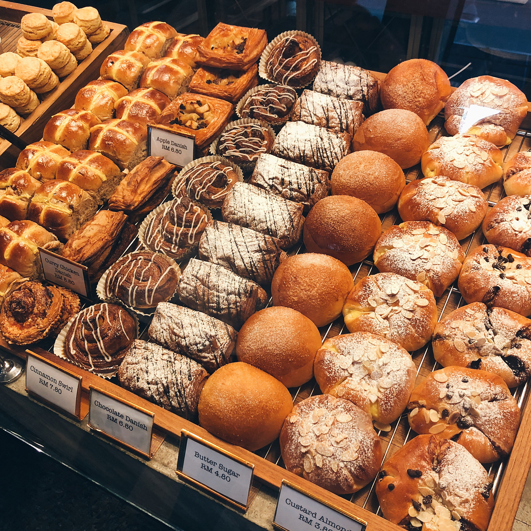 The Bread Shop pastry selection