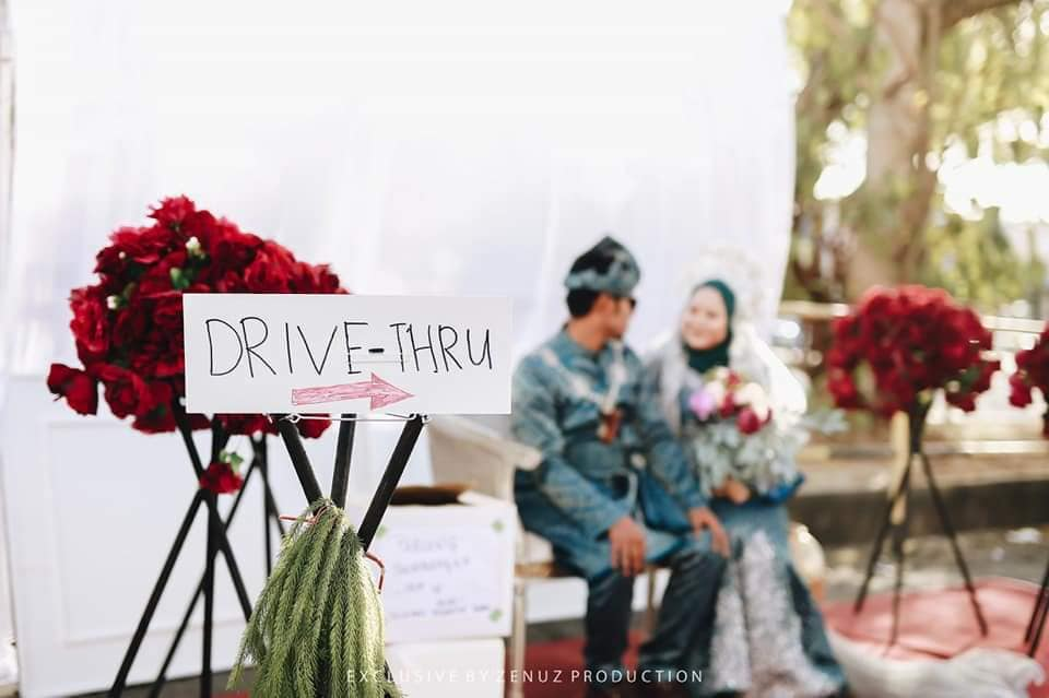 Drive thru wedding