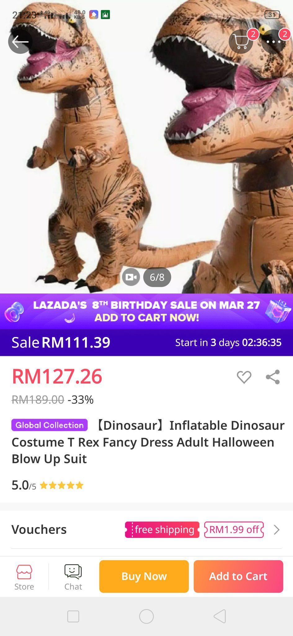 Dinosaur costume for sale