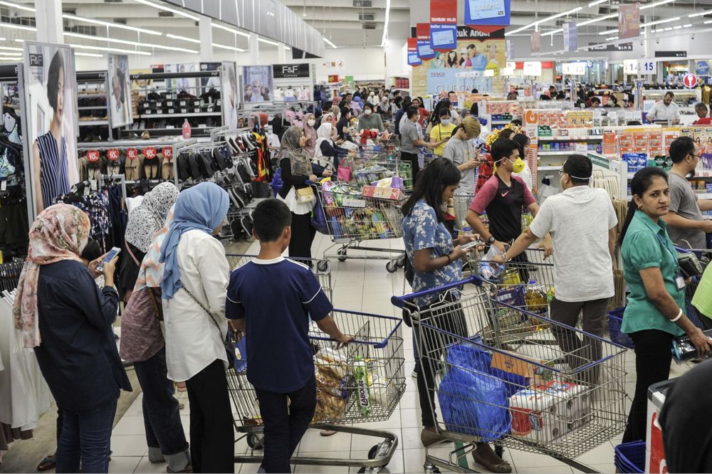 panic buying at supermarkets