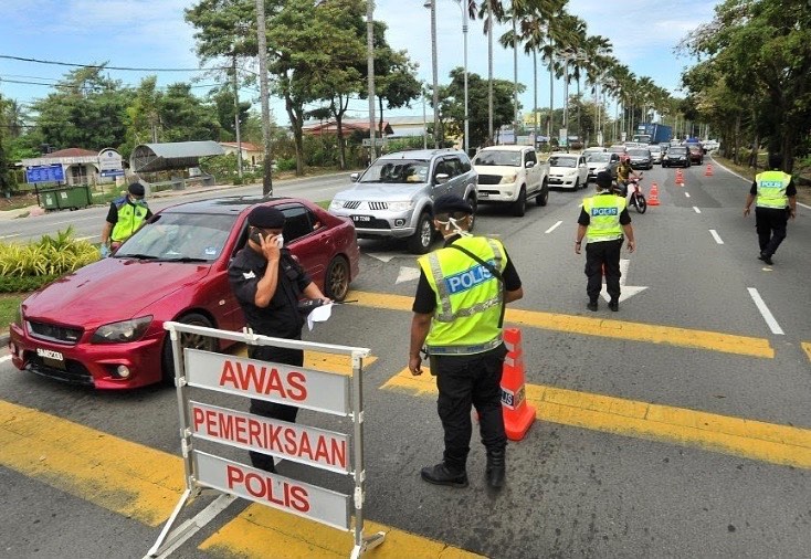 Roadblock in Malaysia