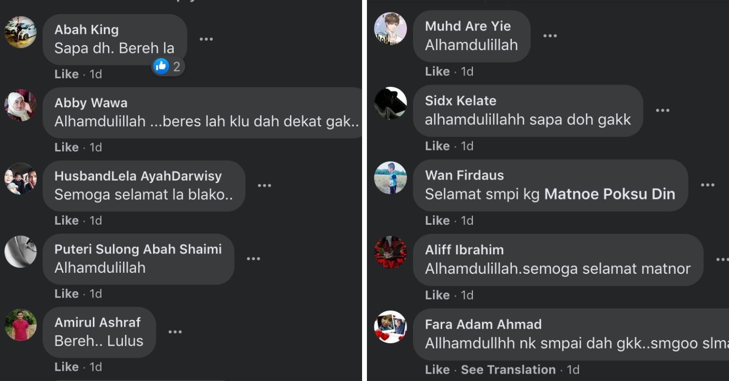 malaysians showing their relief