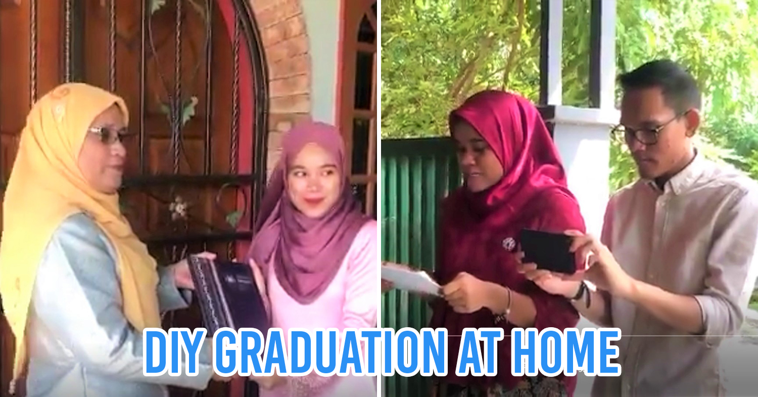 Graduation ceremony at home cover pic