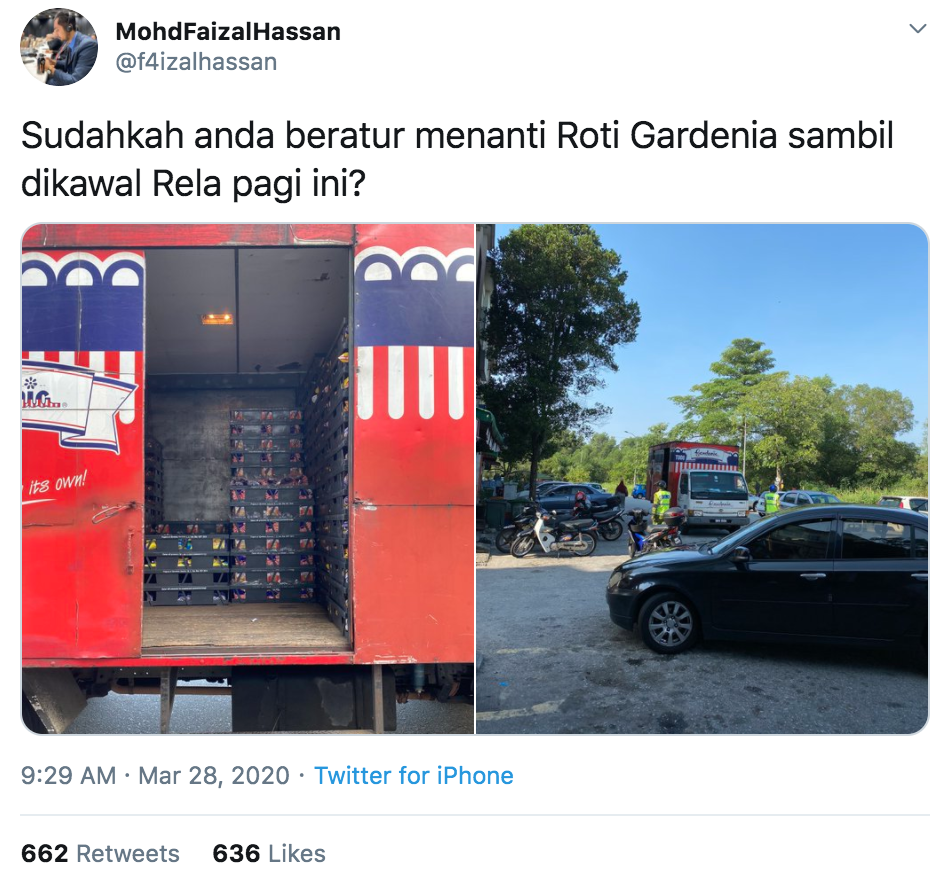 RELA guards Gardenia truck