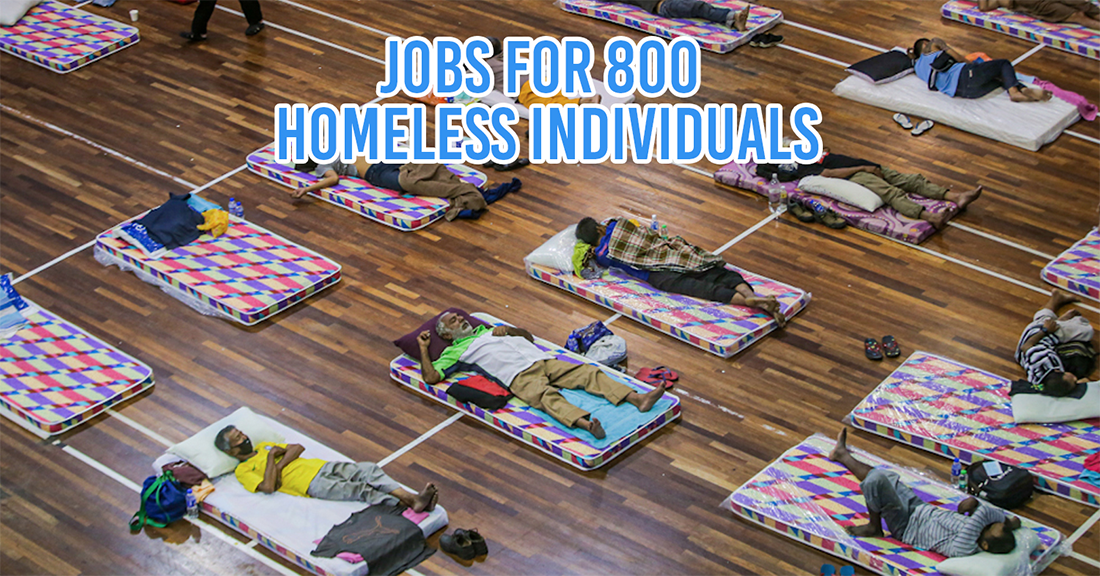 Homeless community in M'sia gets jobs
