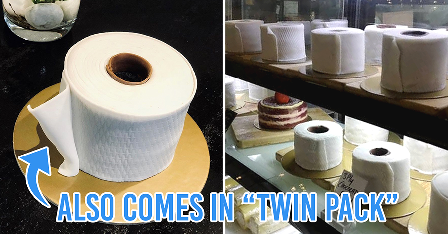 Toilet roll cakes in Malaysia
