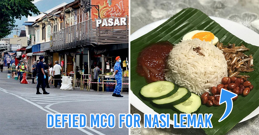 M'sians caught defying MCO for nasi lemak
