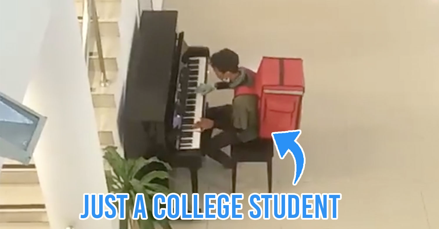 Piano prodigy food delivery rider