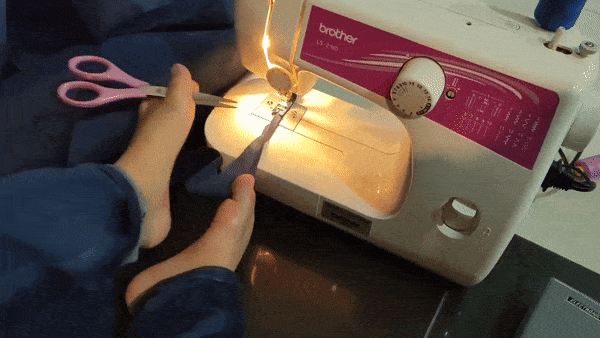 Sewing with feet 2