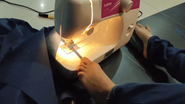 Sewing with feet 3