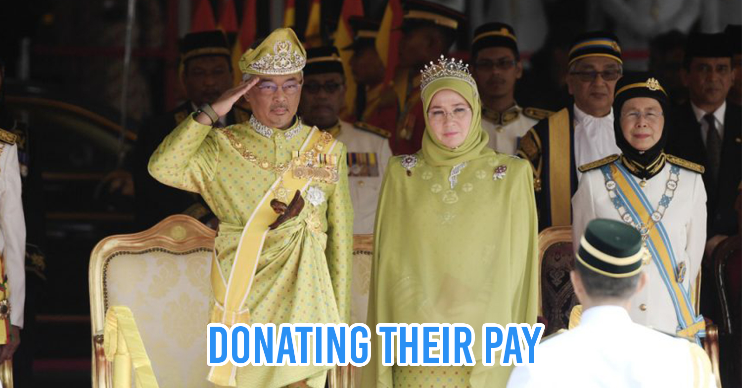 King and Queen donate their salaries cover pic