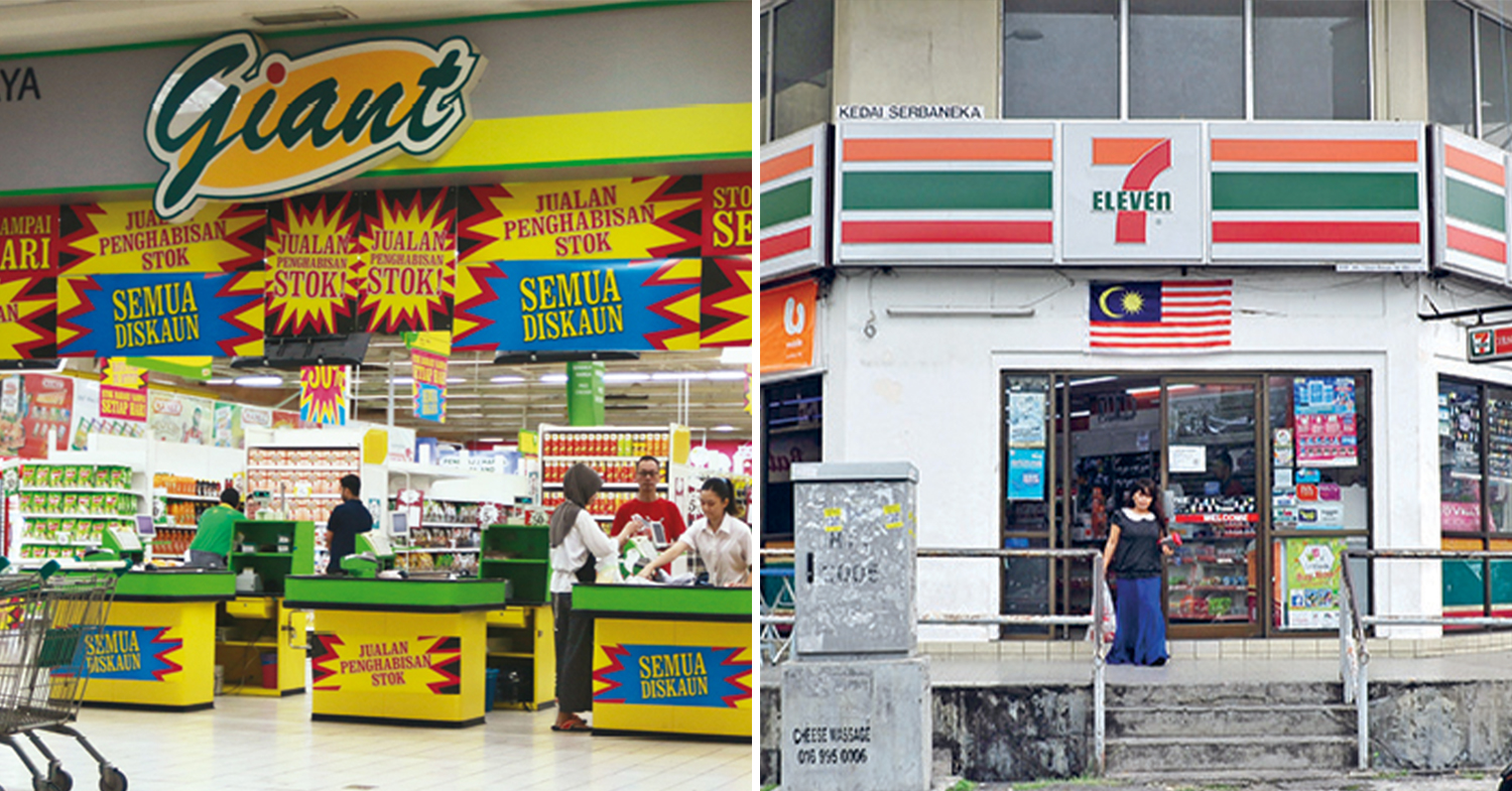 supermarkets and convenience stores