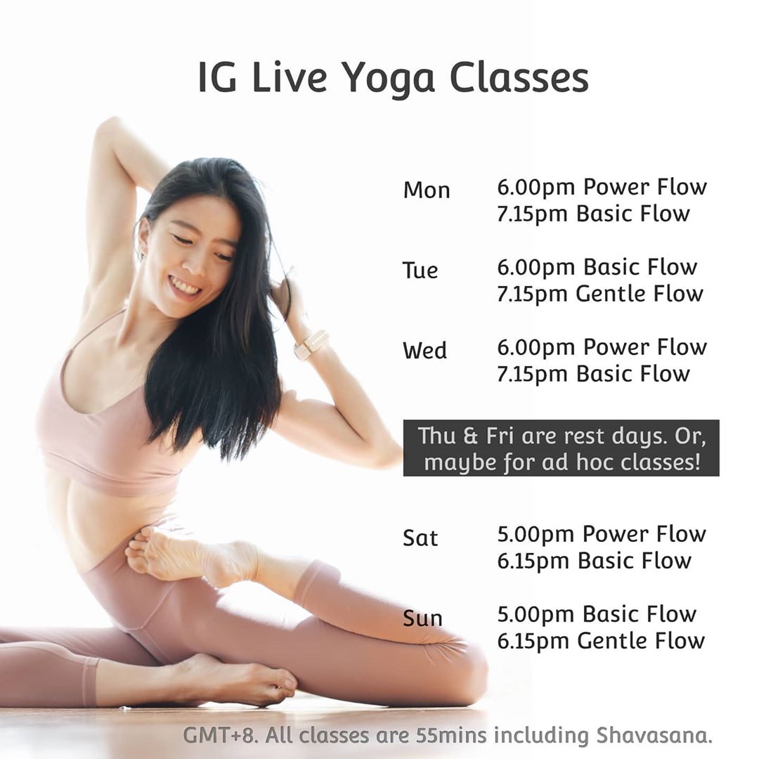 yoga class schedule