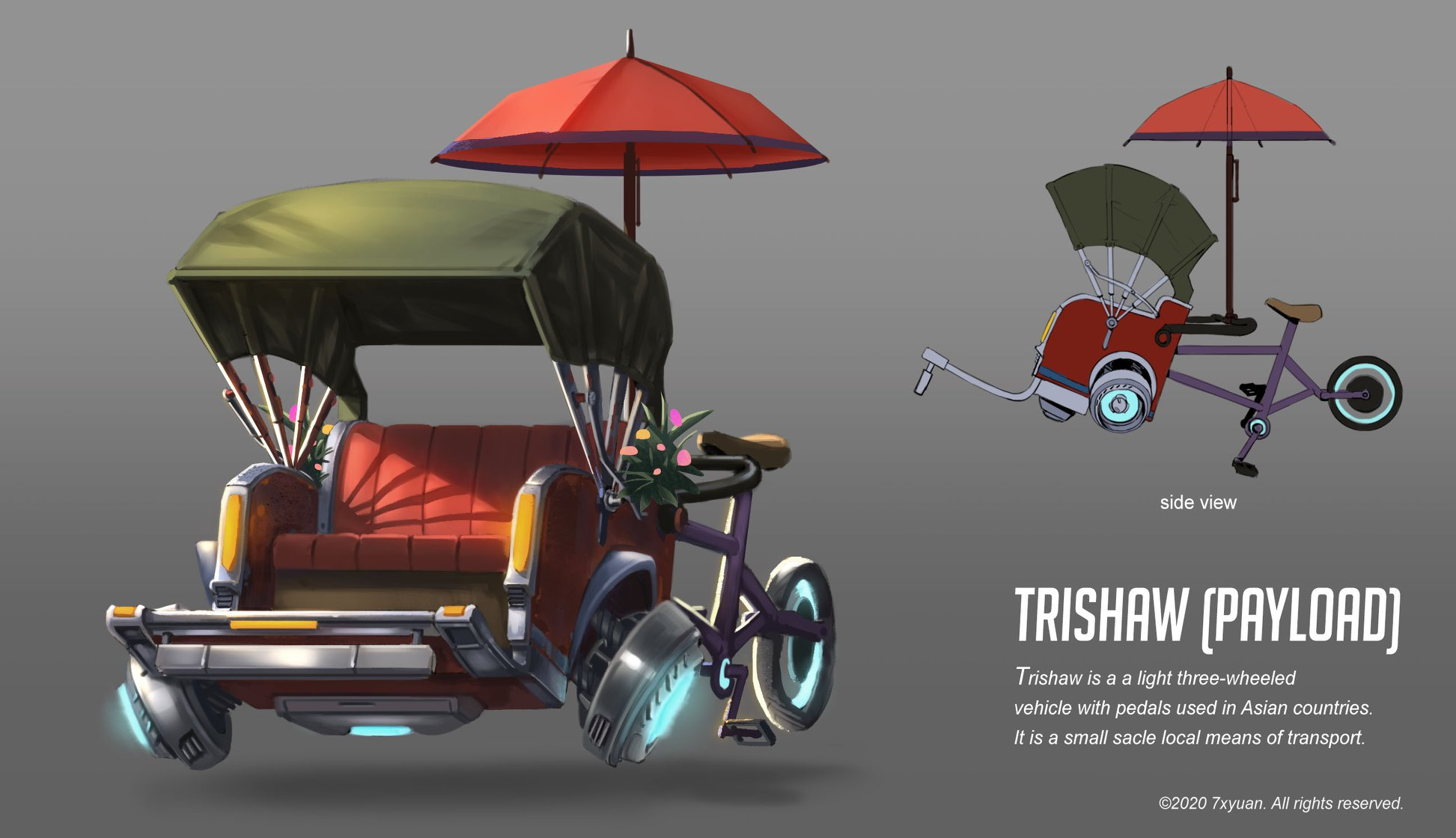 Modern rickshaws