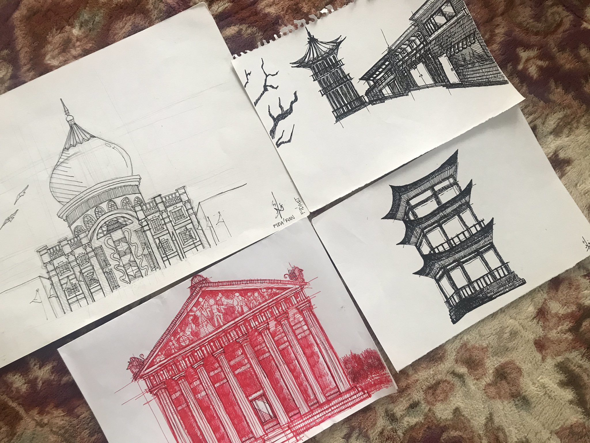 More sketches from young Malaysian boy