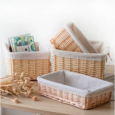 interior design tips - wicker basket storage containers