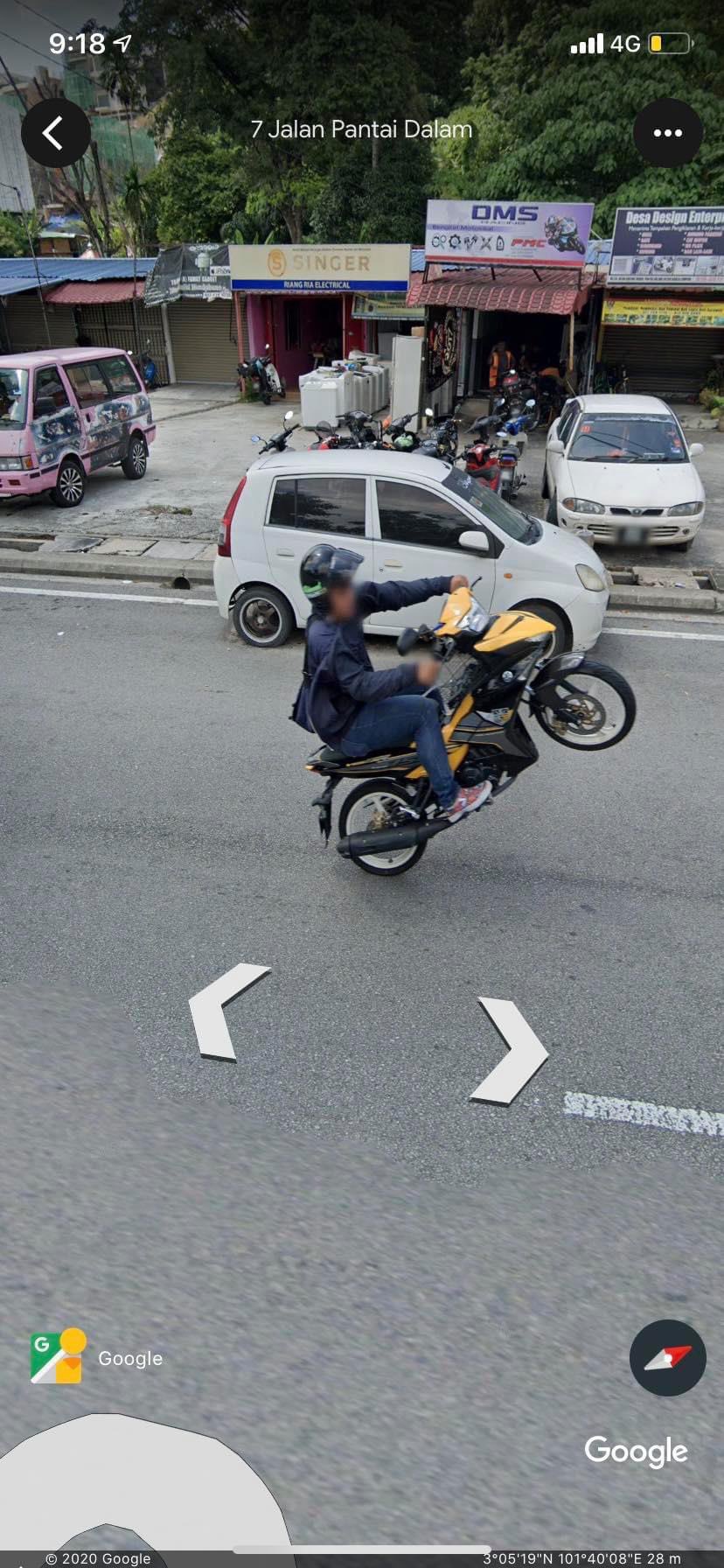 google street view mat rempit