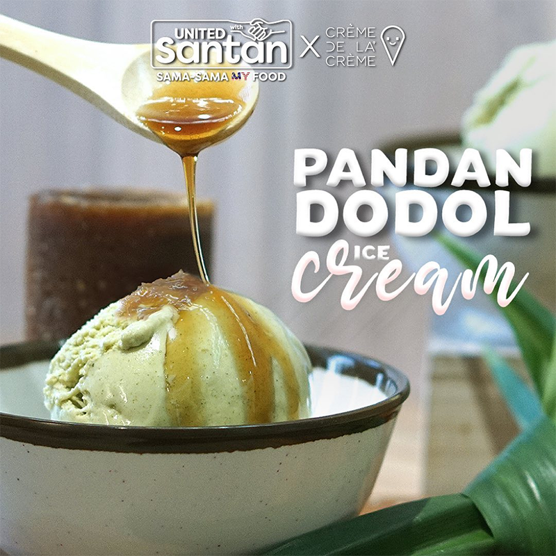 Nasi Lemak Ice Cream - Pandan Dodol Ice Cream