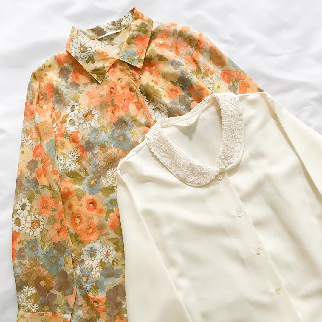 Instagram thrift stores - thrift blouses