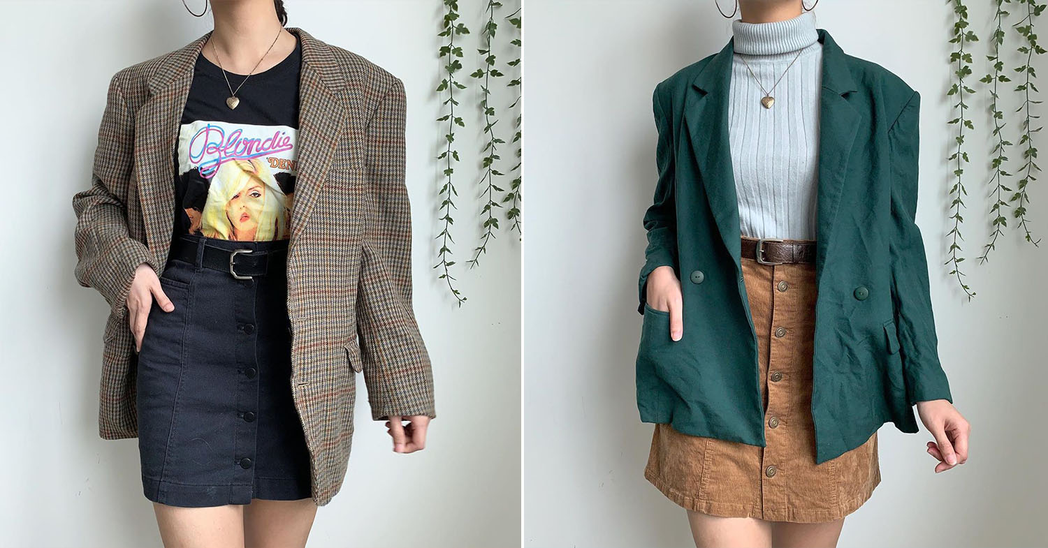 Instagram thrift stores - thrift blazers