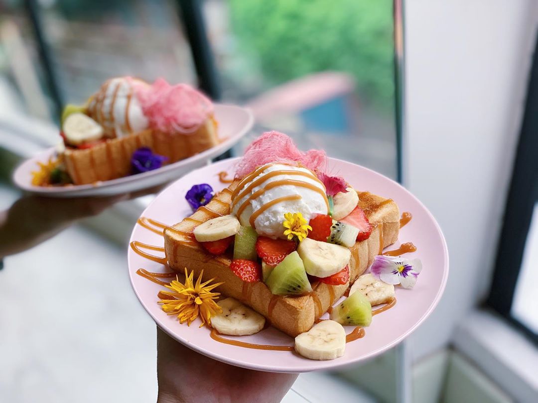 Penang Cafes - Matcho Cafe Pink Toast