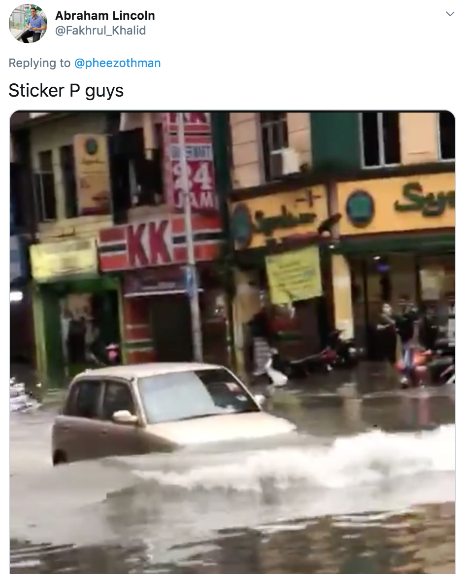 Ikan kelisa goes through flood waters like a boss