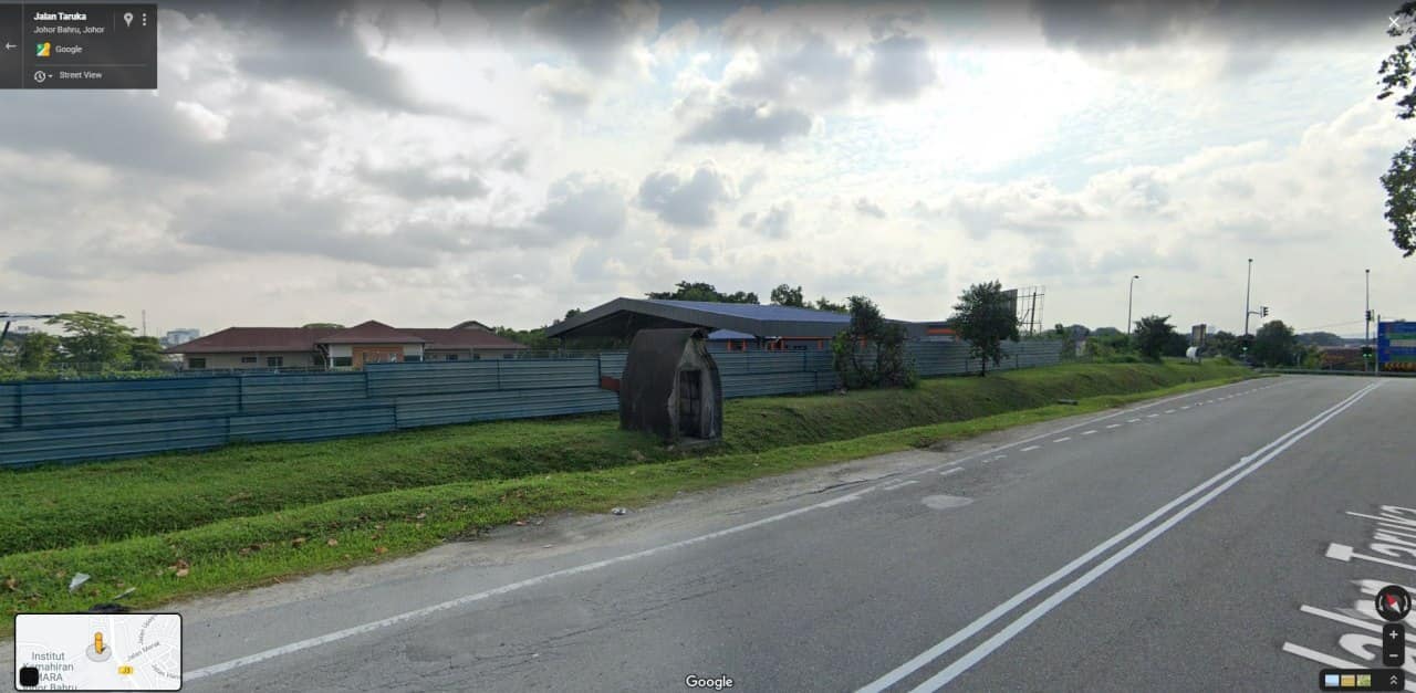 Tiny huts in Johor Bahru
