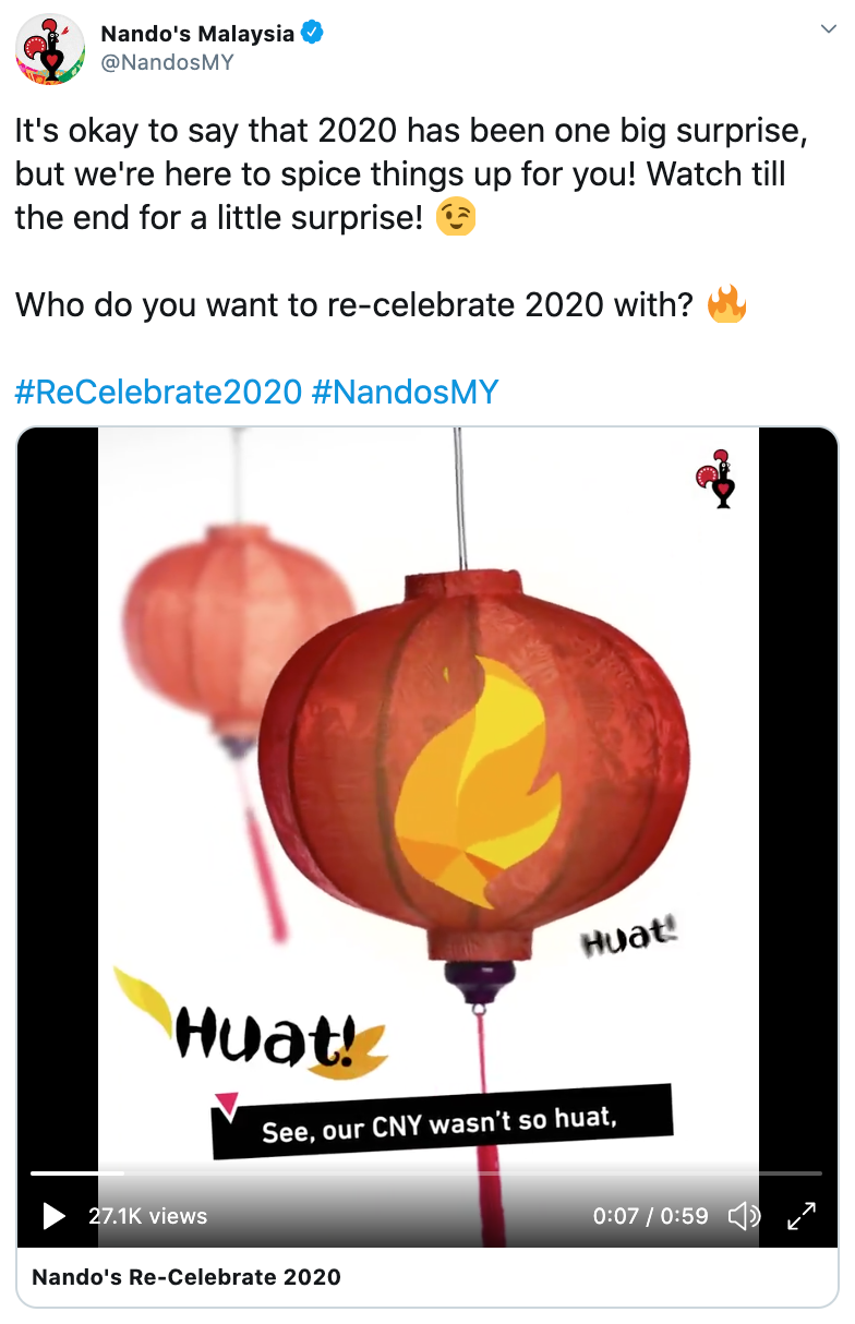 nandos malaysia recelebrate 2020 tweet