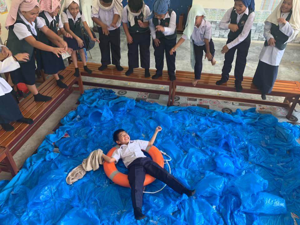 Sarawak Teacher DIY pool for students - DIY pool