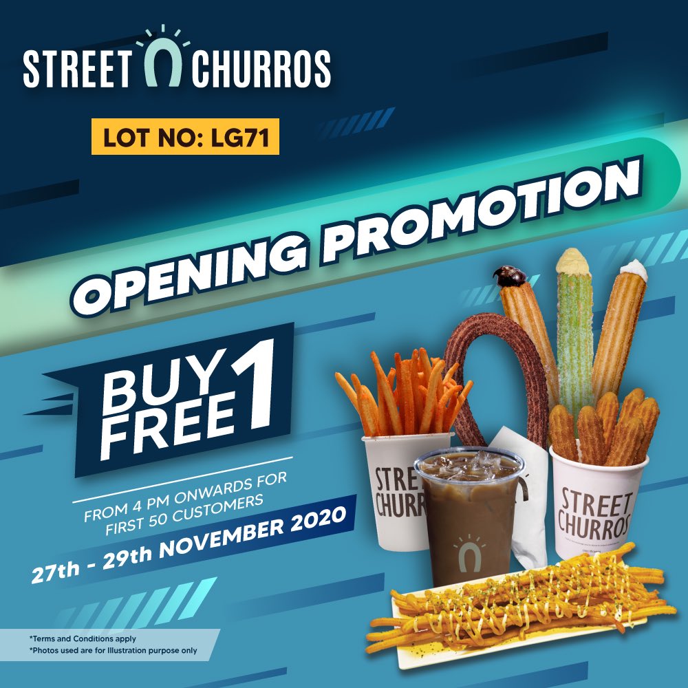 KL East Mall - street churros opening promo