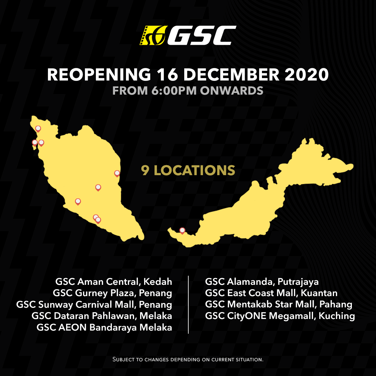 gsc cinemas reopening locations poster