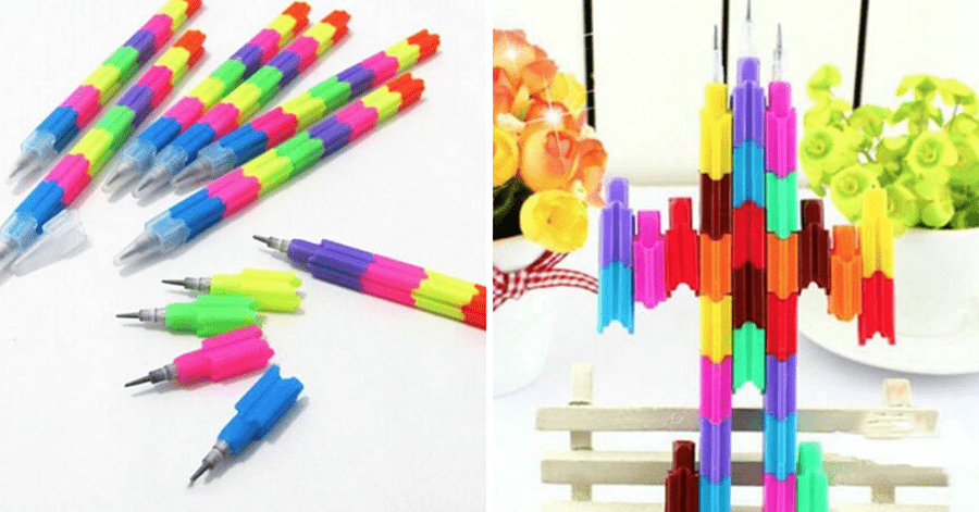 90s childhood things of Malaysian millennials - stackable point pencils