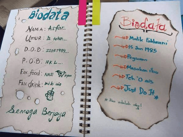 90s childhood things of Malaysian millennials - biodata books