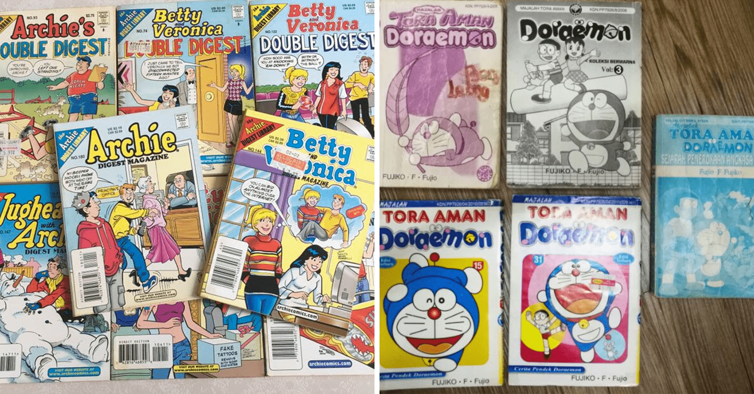 90s childhood things of Malaysian millennials - comic books