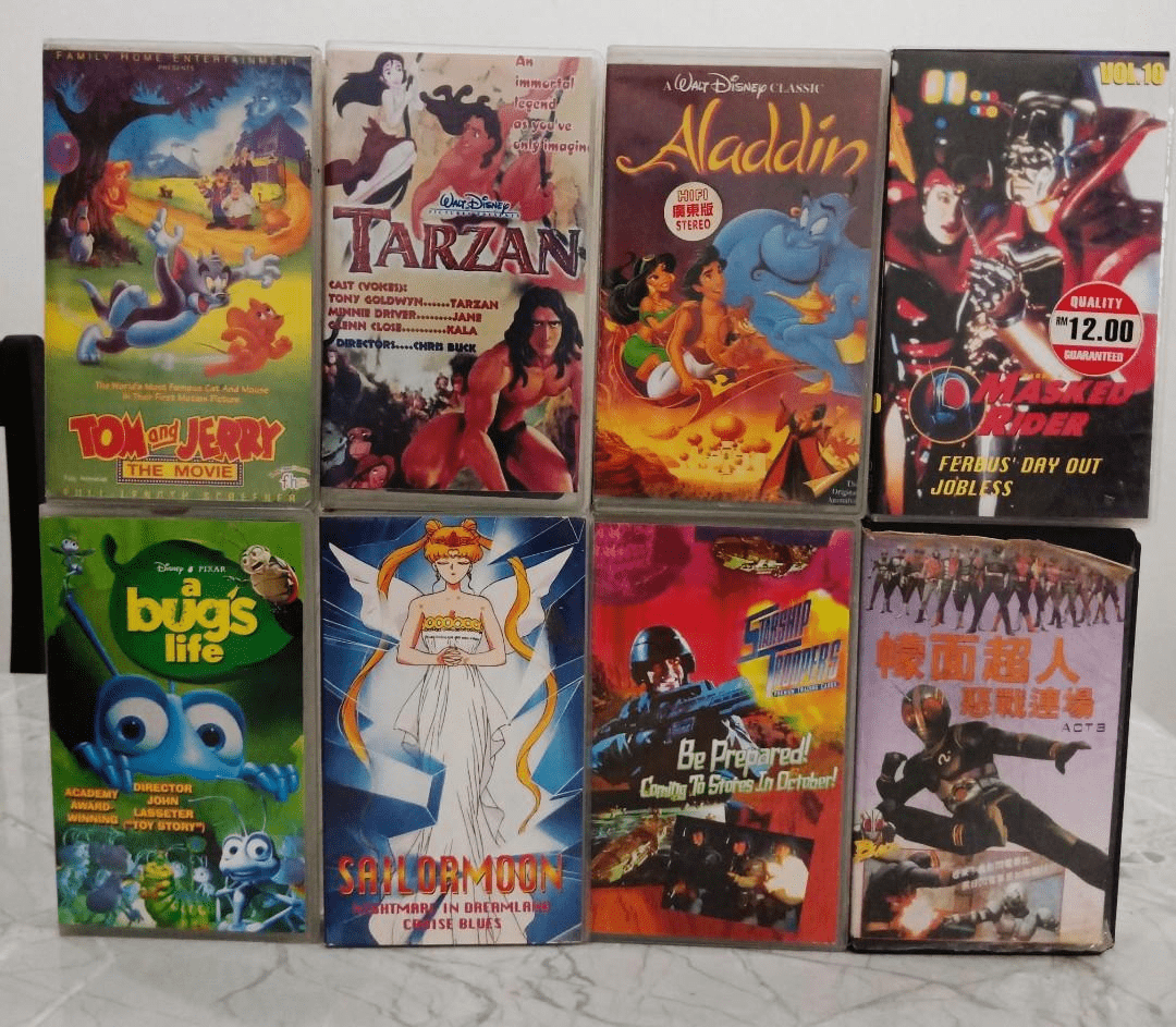 90s childhood things of Malaysian millennials - VHS tapes